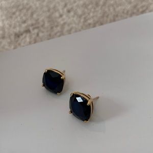 Kate Spade Dark Blue Stone Earrings